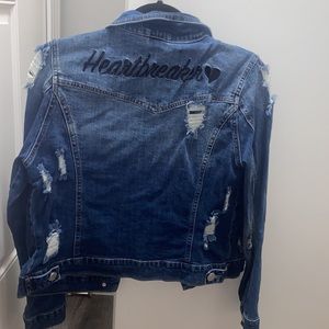 Heart breaker denim jacket